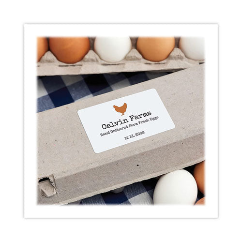 Image of Avery® 5817 Shipping Labels with TrueBlock Technology, Laser Printers,  2.5 x 4, White, 8/Sheet, 100 Sheets/Pack