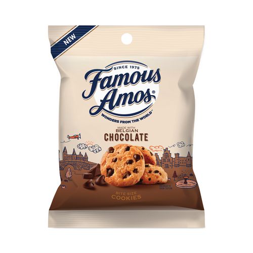 Image of Famous Amos® FEU06101 Wonders from the World Cookies, 1 oz Bag, 30/Carton