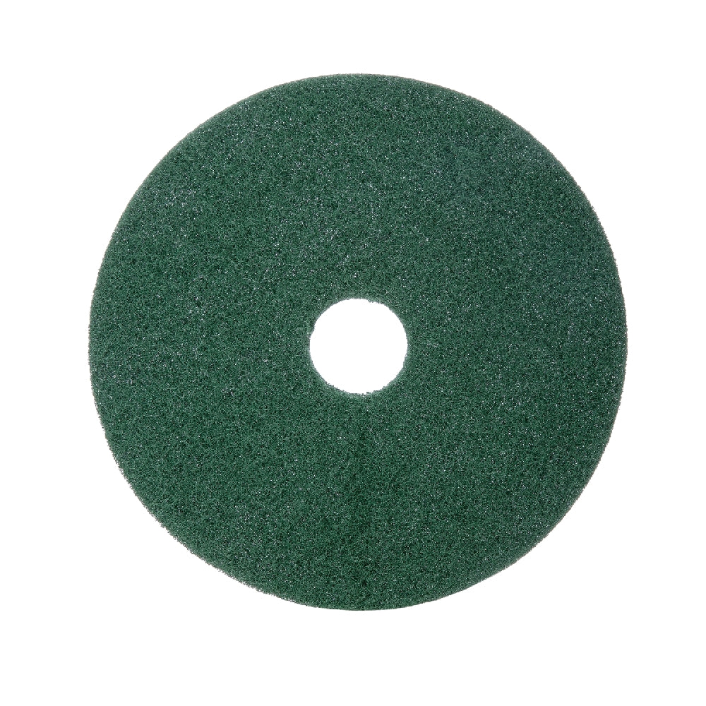 Image of SKILCRAFT® NEED CO-BRAND NAME Floor Pad, Nylon, Scrubbing, Green, 19" Diameter