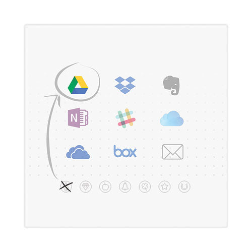 Image of Rocketbook RNLLXM-BLK Flip Smart Notepad, Black Cover, Lined/Dotted Rule, (16) White 8.5 x 11 Sheets