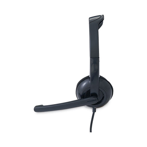 Image of VerbatimÂ® Headset, w/Microphone, Stereo, Adj Headband, Black
