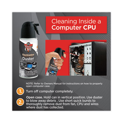 Image of Dust-OffÂ® Disposable Compressed Air Duster, 3.5 Oz Can