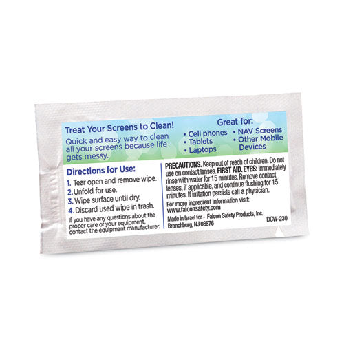 Image of Dust-OffÂ® Touch Screen Wipes, 5 x 6, Citrus, 200 Individual Foil Packets in an Easy Grab Jar