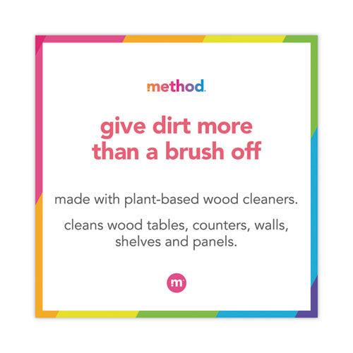 Image of Method® MTH01182CT Daily Wood Cleaner, 28 Oz Spray Bottle, 8/carton