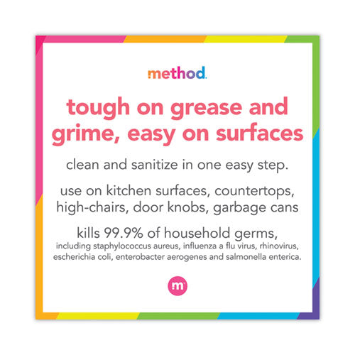 Image of Method® MTH01454 Antibac All-Purpose Cleaner, Wildflower, 28 Oz Spray Bottle, 8/carton