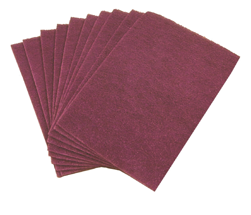 Image of SKILCRAFT® Scouring Pads, Medium Duty, 6" X 9" x 3/8", Maroon, 20/Box, Case of 3 Boxes