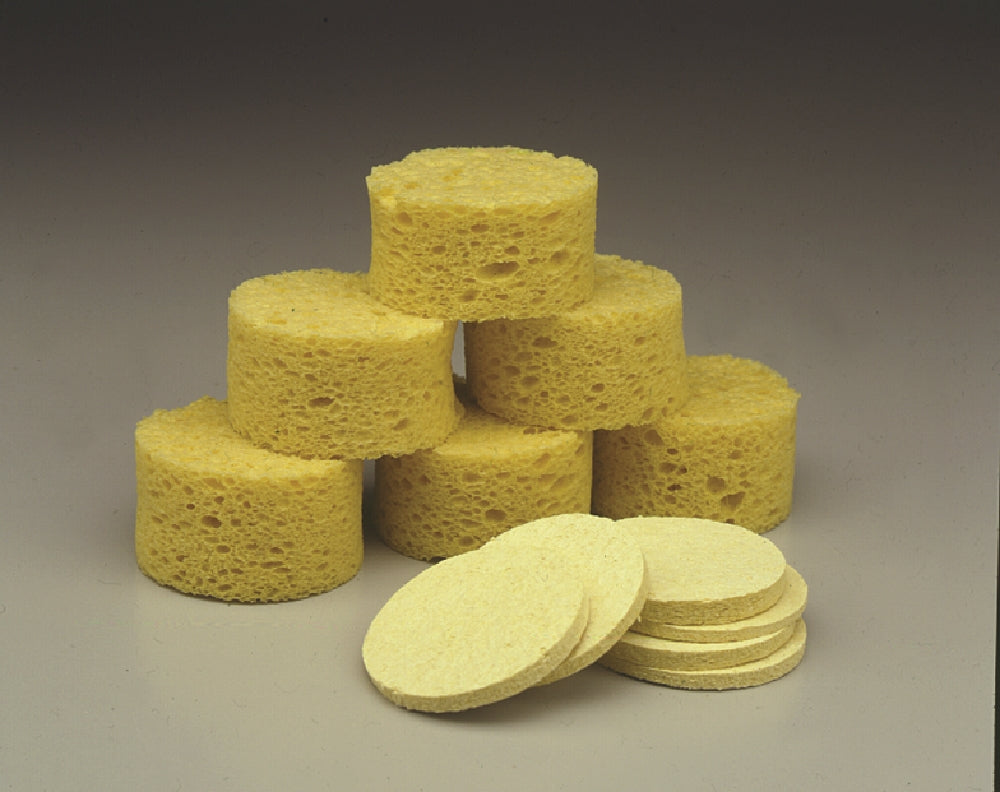Image of SKILCRAFT® Cellulose Sponge, Circular, Compressed