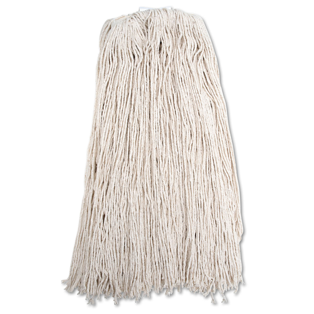 Image of SKILCRAFT® Cut-End Wet Mop Head Cotton, 4 Ply, 35" Yarn Length - 32 oz, Case of 12