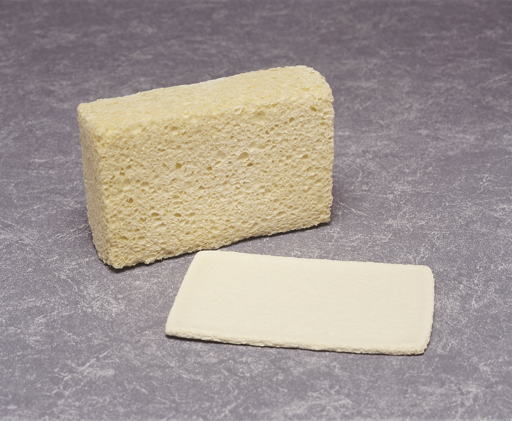 Image of SKILCRAFT® Cellulose Sponge, Compressed, 3-5/8" x 5-3/4" x 1-3/4", Natural