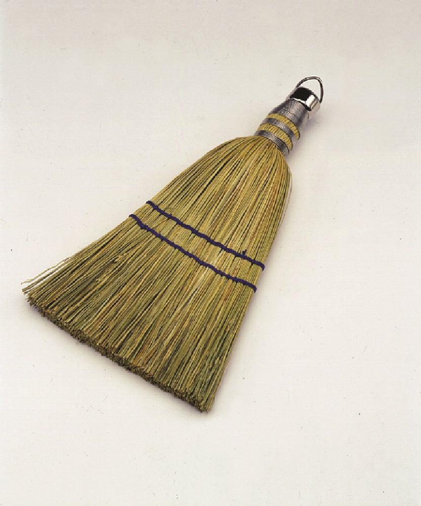 Whiskbroom, Natural Bristles, 10"