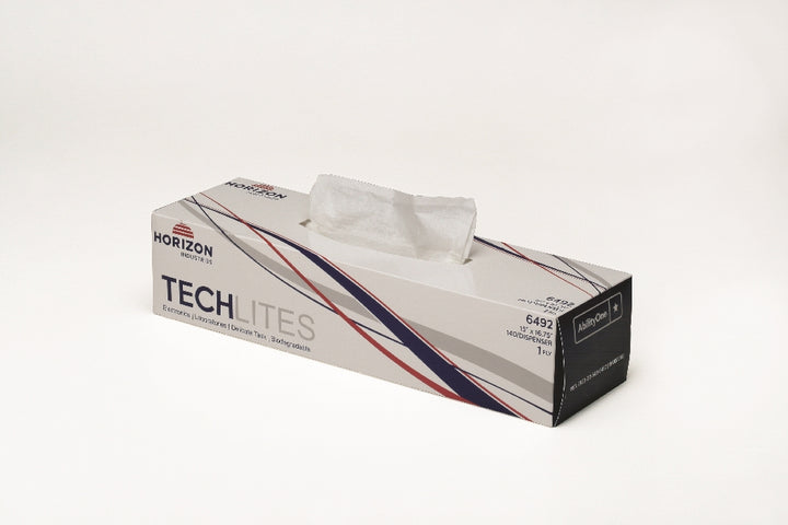 Image of TechLites Paper Towel, Light Duty Wiping, White, 15" x 16-3/4" - 140/Dispenser