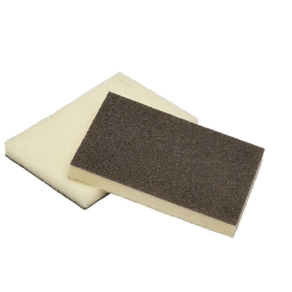 Image of SKILCRAFT® Heavy-Duty Scouring Pad Sponge, Yellow and Green, 4-1/2" x 3" x 1/2"