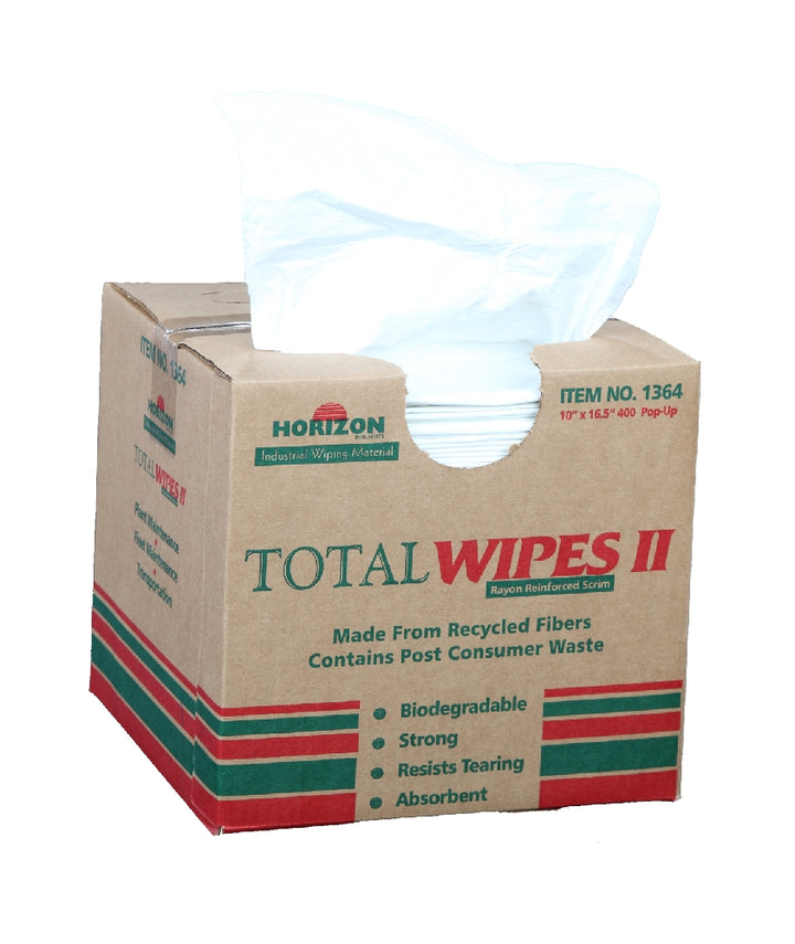 Image of SKILCRAFT® Total Wipes II Cleaning Towel, 4 Ply Medium-Duty, 10" x 16-1/2"