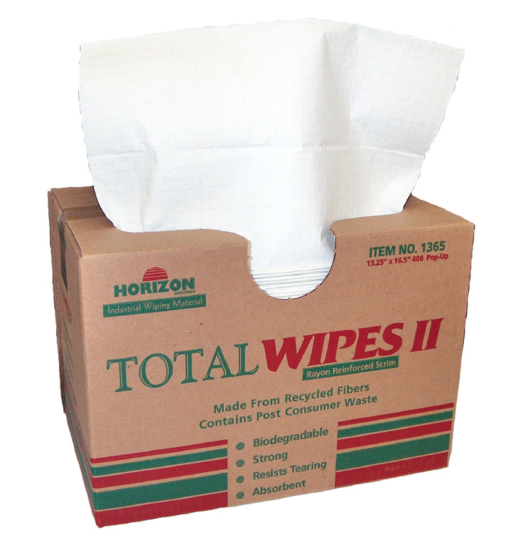 Image of SKILCRAFT® Total Wipes II Cleaning Towel, 4 Ply Medium-Duty, 13-1/4" x 16-1/2"