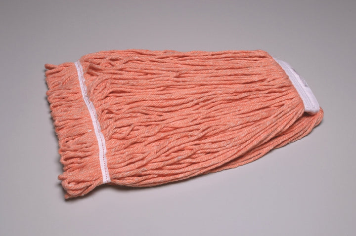 Image of SKILCRAFT® Cotton Wet Mop Head, 24 oz - 42" Yarn Length, Orange, 1 Each