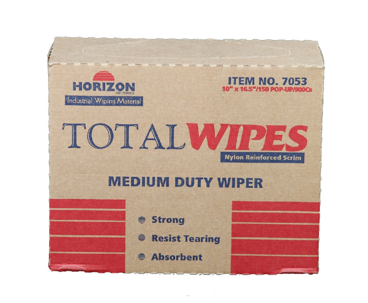 Image of SKILCRAFT® Total Wipes II Cleaning Towel, 4-Ply Reinforced Medium Duty, 10" x 16-1/2" - 150/Dispenser