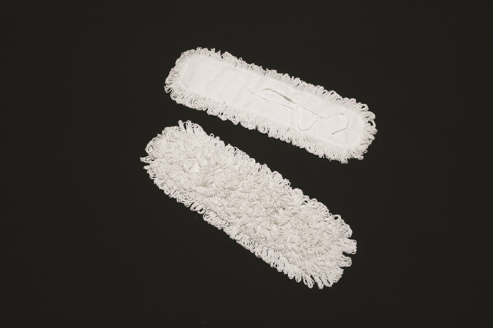 Image of SKILCRAFT® Inhibitor™ Inhibitor Anti-Microbial Dust Mop Head, Fits 5" x 24" Frame, White