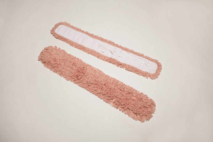 Image of SKILCRAFT® Inhibitor™ Inhibitor Anti-Microbial Dust Mop Head, Fits 5" x 48" Frame, Orange