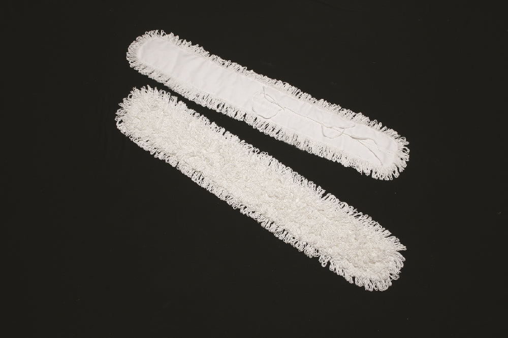 Image of SKILCRAFT® Inhibitor™ Inhibitor Anti-Microbial Dust Mop Head, Fits 5" x 48" Frame, White