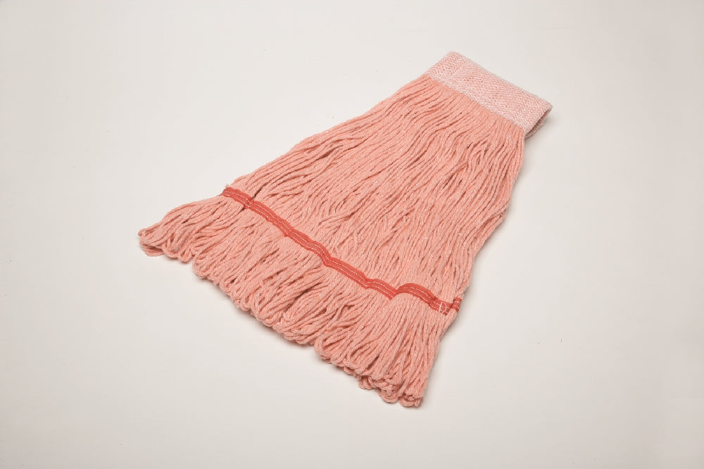 Image of SKILCRAFT® Inhibitor™ Inhibitor Anti-Microbial Looped-End Wet Mop Head, 20 oz, Orange