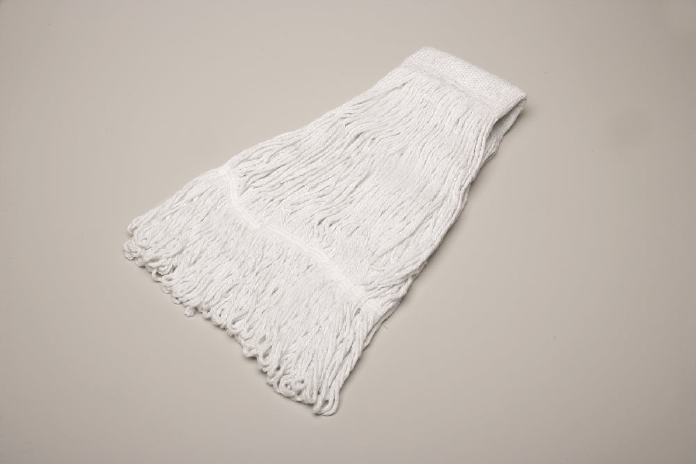 Image of SKILCRAFT® Inhibitor™ Inhibitor Anti-Microbial Looped-End Wet Mop Head, 24 oz, White, 1 Each
