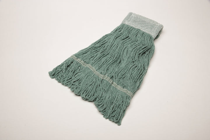 Image of SKILCRAFT® Inhibitor™ Inhibitor Anti-Microbial Looped-End Wet Mop Head, 24 oz, Green