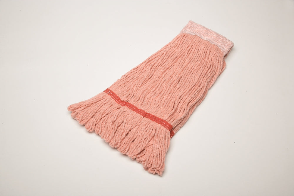 Image of SKILCRAFT® Inhibitor™ Inhibitor Anti-Microbial Looped-End Wet Mop Head, 24 oz, Orange