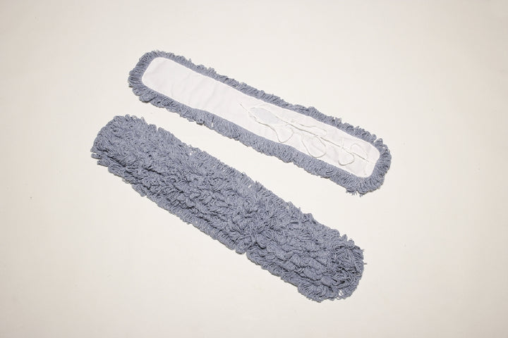 Image of SKILCRAFT® Inhibitor™ Inhibitor Anti-Microbial Dust Mop Head, Fits 5" x 36" Frame, Blue, 1 Each