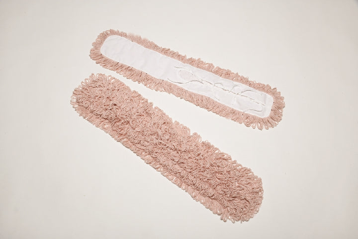Image of SKILCRAFT® Inhibitor™ Inhibitor Anti-Microbial Dust Mop Head, Fits 5" x 36" Frame, Orange, 1 Each