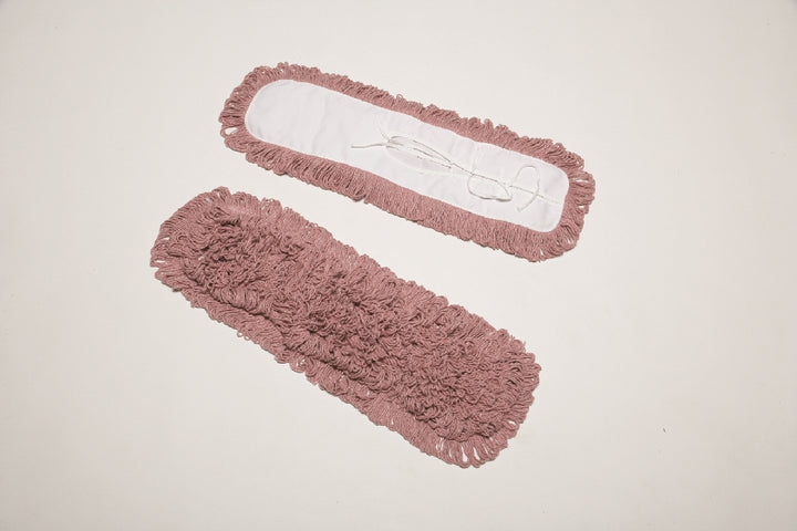 Image of SKILCRAFT® Inhibitor™ Inhibitor Anti-Microbial Dust Mop Head, Fits 5" x 24" Frame, Red