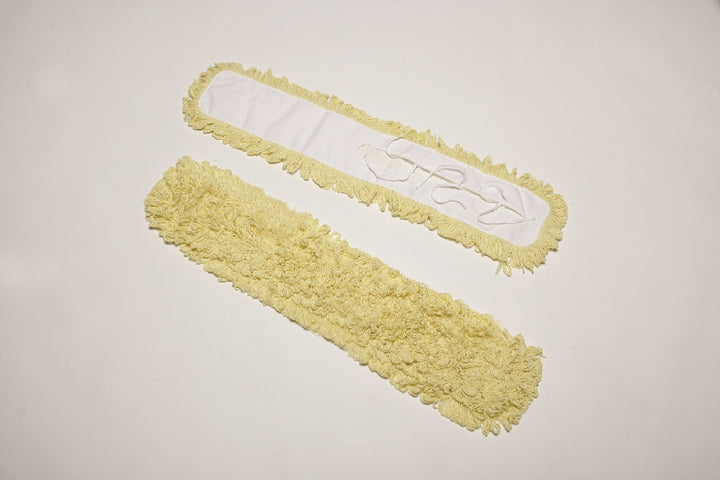 Image of SKILCRAFT® Inhibitor™ Inhibitor Anti-Microbial Dust Mop Head, Fits 5" x 36" Frame, Yellow, 1 Each