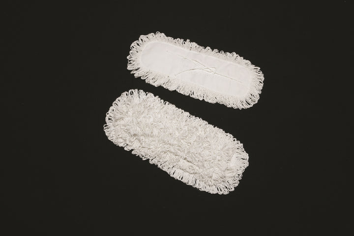 Image of SKILCRAFT® Inhibitor™ Inhibitor Anti-Microbial Dust Mop Head, Fits 5" x 18" Frame, White