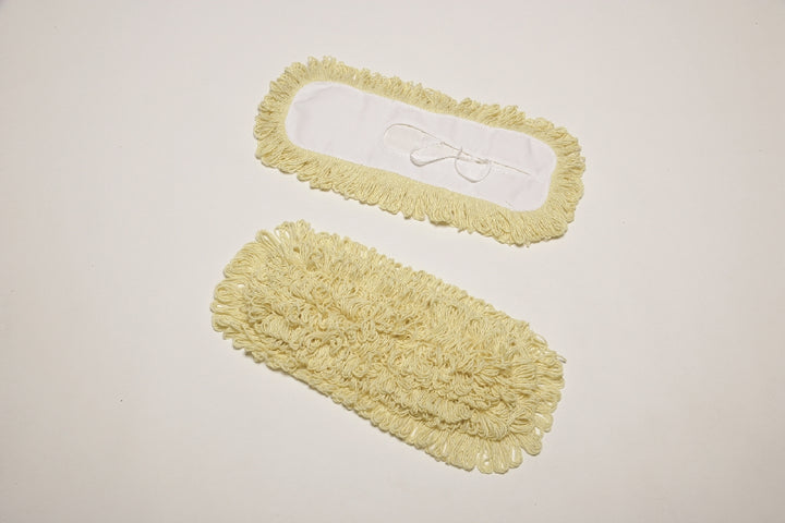 Image of SKILCRAFT® Inhibitor™ Inhibitor Anti-Microbial Dust Mop Head, Fits 5" x 18" Frame, Yellow, 1 Each