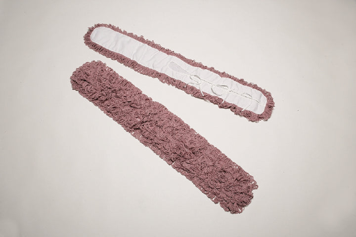 Image of SKILCRAFT® Inhibitor™ Inhibitor Anti-Microbial Dust Mop Head, Fits 5" x 48" Frame, Red