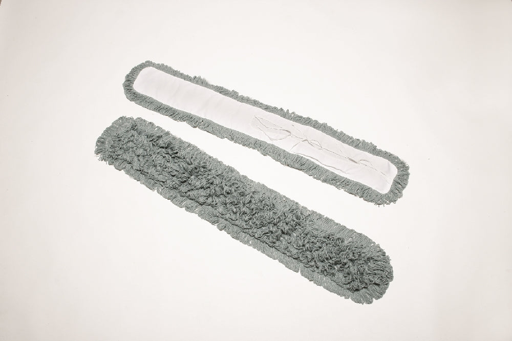 Image of SKILCRAFT® Inhibitor™ Inhibitor Anti-Microbial Dust Mop Head, Fits 5" x 48" Frame, Green