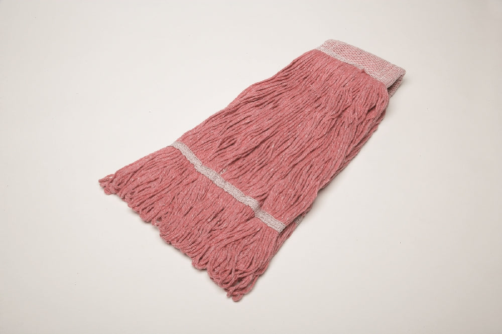 Image of SKILCRAFT® Inhibitor™ Inhibitor Anti-Microbial Looped-End Wet Mop Head, 24 oz, Red