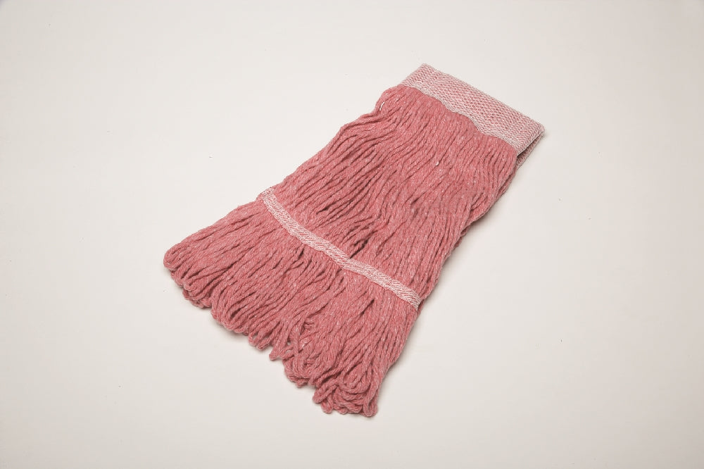 Image of SKILCRAFT® Inhibitor™ Inhibitor Anti-Microbial Looped-End Wet Mop Head, 16 oz, Red