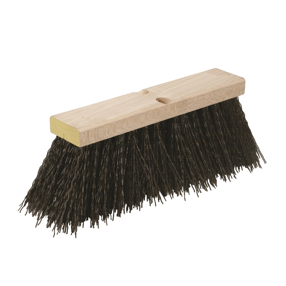 Image of SKILCRAFT® Street Broom, Brown Bristles, 16"
