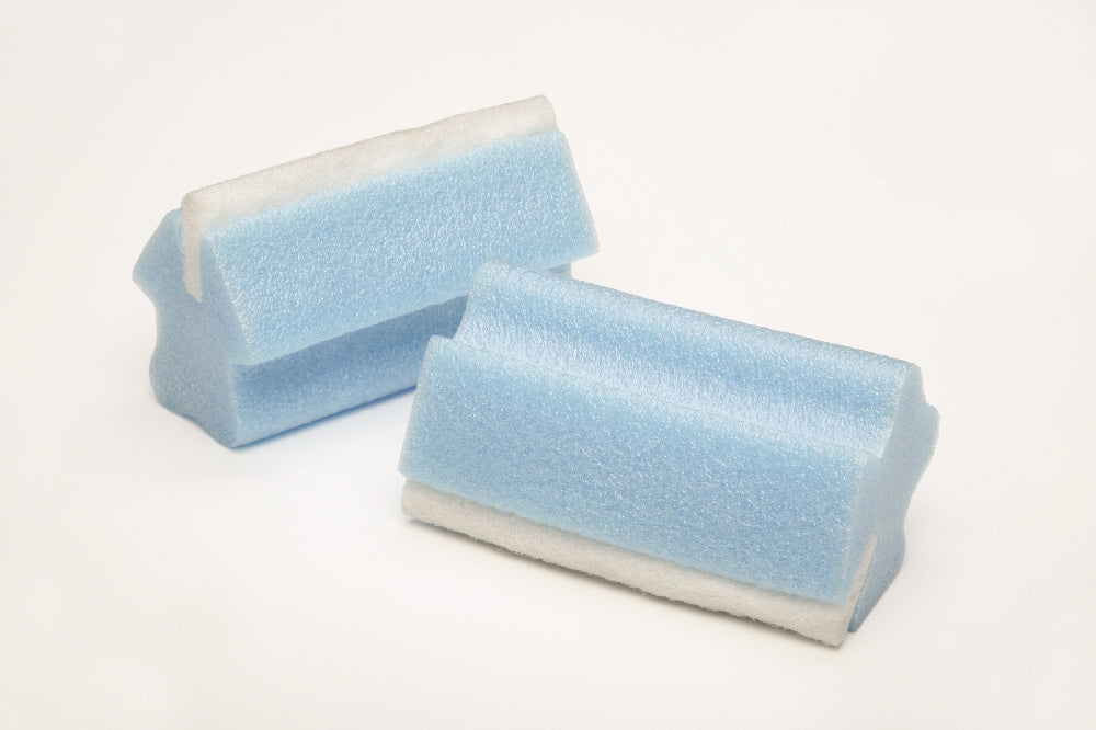 Image of SKILCRAFT® Non-Abrasive Grout Scrubber, Non-Scratch, Light Blue