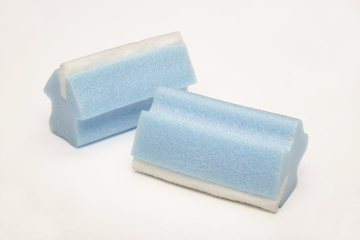 Image of SKILCRAFT® Non-Abrasive Grout Scrubber, Non-Scratch, Light Blue