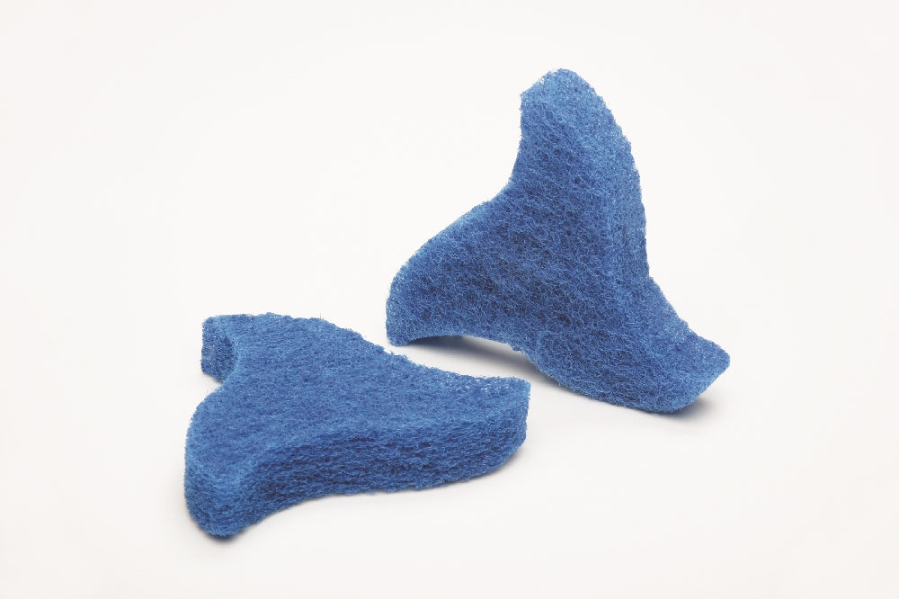 Image of SKILCRAFT® Non-Abrasive Kitchen and Bath Scrubber, Non-Scratch, Dark Blue