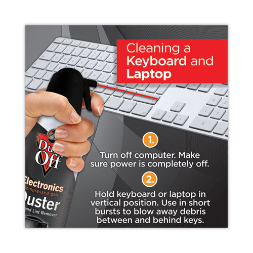 Image of Dust-OffÂ® Disposable Compressed Air Duster, 17 Oz Can, 2/pack