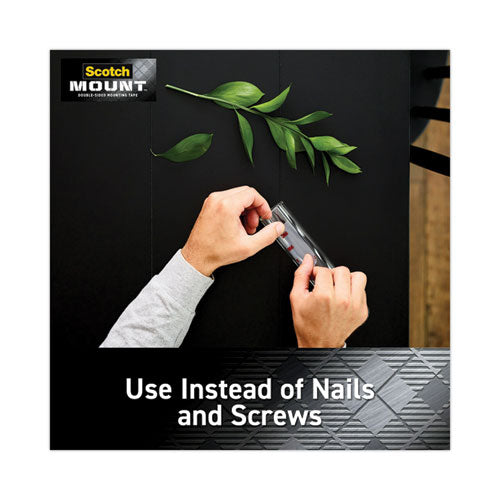 Image of Scotch® 410H Permanent Clear Mounting Tape, Holds Up to 15 lb, 1" x 60", Clear