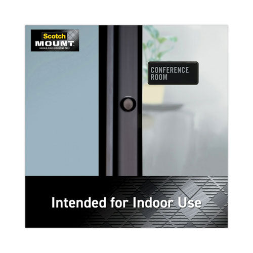 Image of Scotch® 410H Permanent Clear Mounting Tape, Holds Up to 15 lb, 1" x 60", Clear