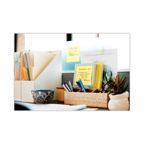 Image of Post-it® Notes 675-YL Original Pads in Canary Yellow, Note Ruled, 4" x 4", 300 Sheets/Pad