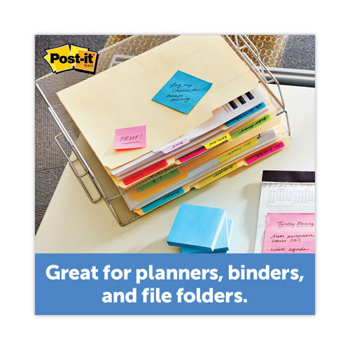 Image of Post-it® Tabs 686F-50WH Lined Tabs, 1/5-Cut, White, 2" Wide, 50/Pack