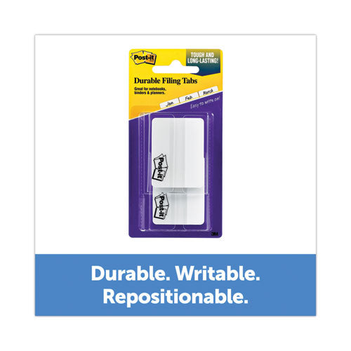 Image of Post-it® Tabs 686F-50WH Lined Tabs, 1/5-Cut, White, 2" Wide, 50/Pack