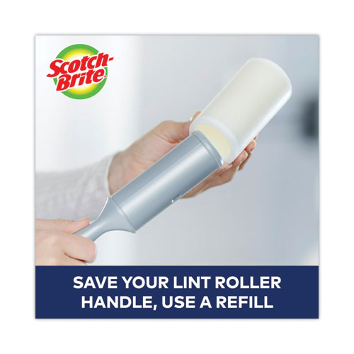 Image of Scotch-Brite 830RS-48 50% Stickier Lint Roller, 48 Sheets/Roll