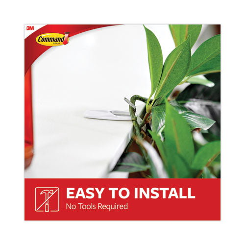 Image of Command MMM17065S35NA Medium Toggle-Wire Hooks, Metal Wire, Silver, Supports 2 lb, 35/Pack