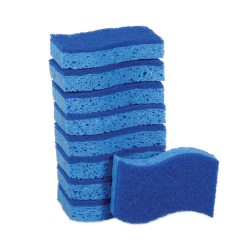 Image of Scotch-Brite® 529-5 Non-Scratch Multi-Purpose Scrub Sponge, 4.4 X 2.6, 0.8" Thick, Blue, 9/pack